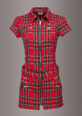 Tartan mini dress