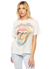 tie dye rolling stones tee