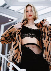 tiger print coat
