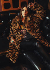 tiger print coat