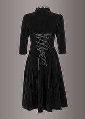 Velvet gothic formal dress
