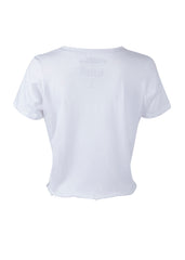 white Blondie t shirt