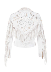 studded fringe jacket