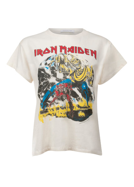 White Iron Maiden Number of The Beast Tour Band Shirt by Daydreamer LA
